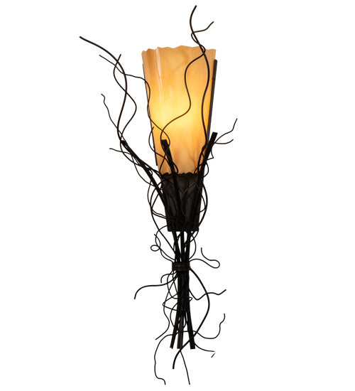 Meyda Tiffany 145676 One Light Wall Sconce, Blackwash