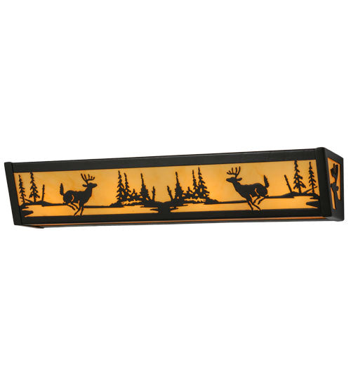 Meyda Tiffany 145713 Four Light Vanity, Timeless Bronze