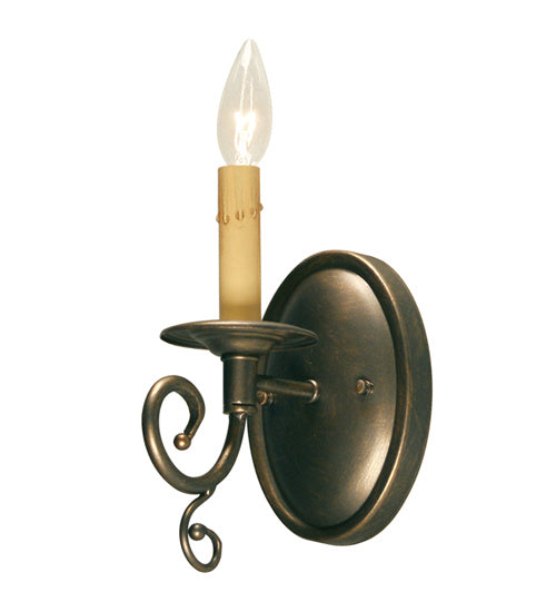 Meyda Tiffany 146374 One Light Wall Sconce, Dark Smoke