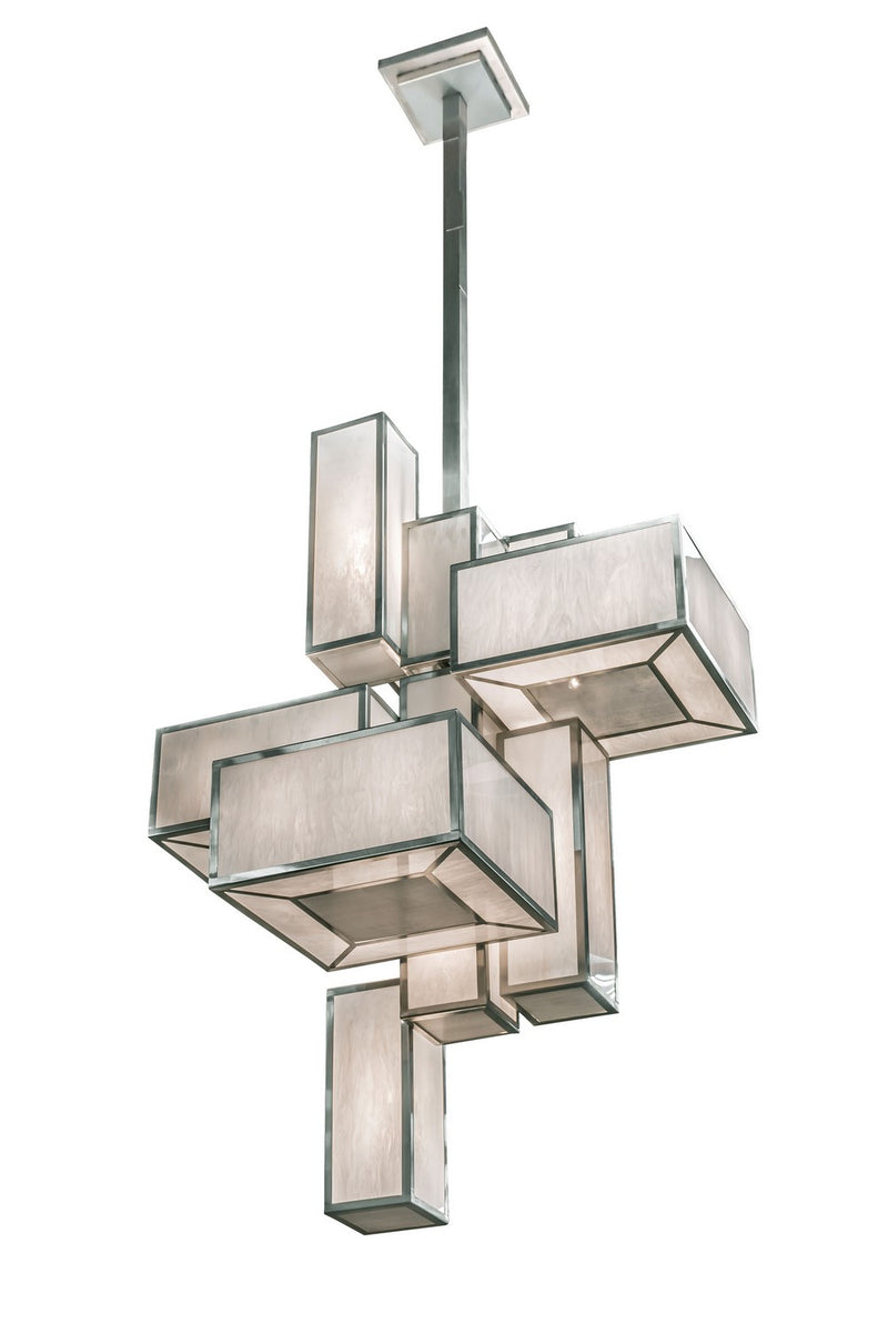 Meyda Tiffany 146970 24 Light Pendant, Brushed Stainless Steel