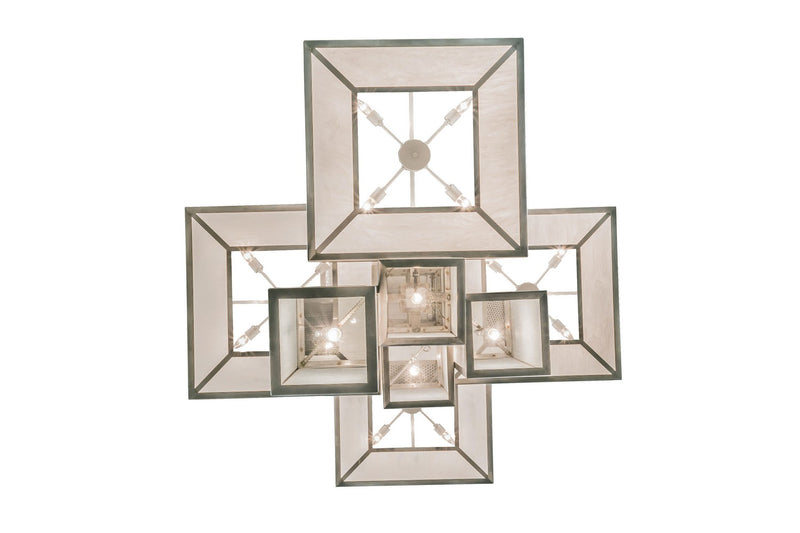 Meyda Tiffany 146970 24 Light Pendant, Brushed Stainless Steel