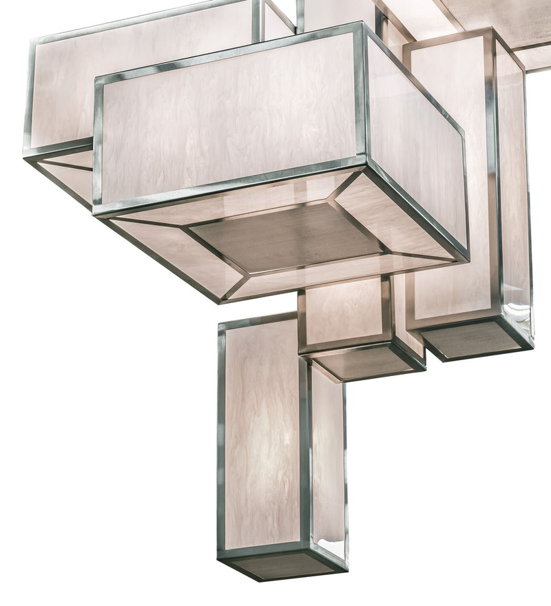 Meyda Tiffany 146970 24 Light Pendant, Brushed Stainless Steel