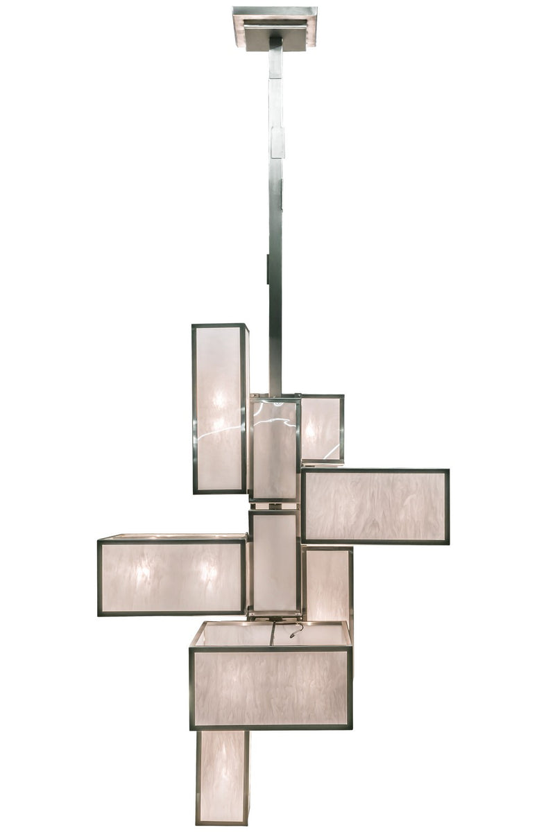 Meyda Tiffany 146970 24 Light Pendant, Brushed Stainless Steel