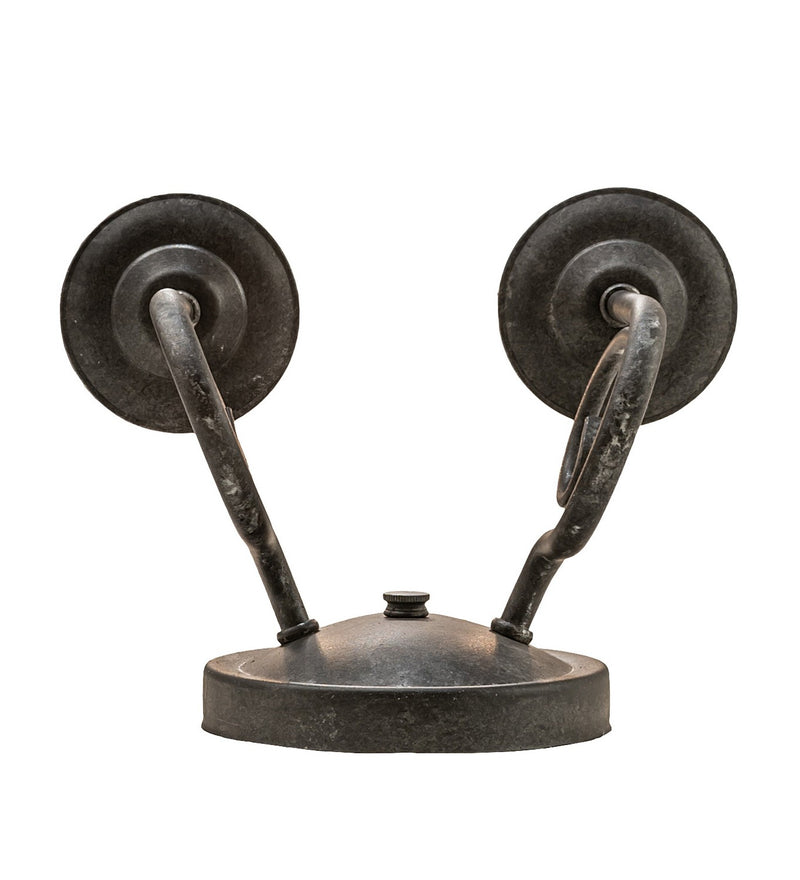 Meyda Tiffany 149029 Two Light Wall Sconce, Smoke