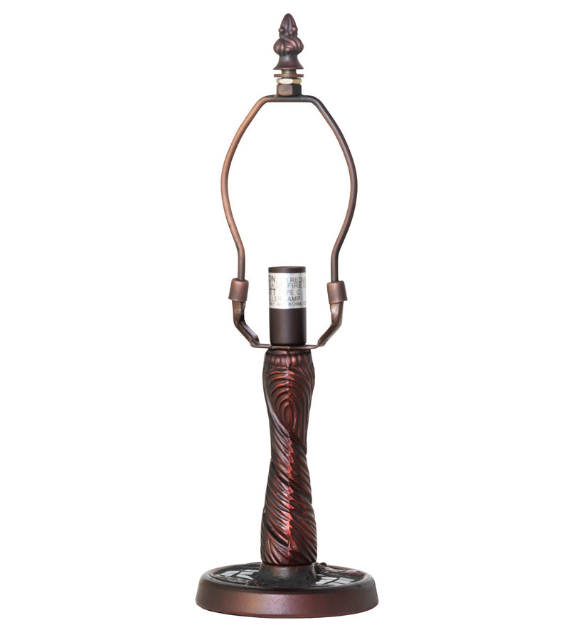 Meyda Tiffany 14914 One Light Table Base, Mahogany Bronze