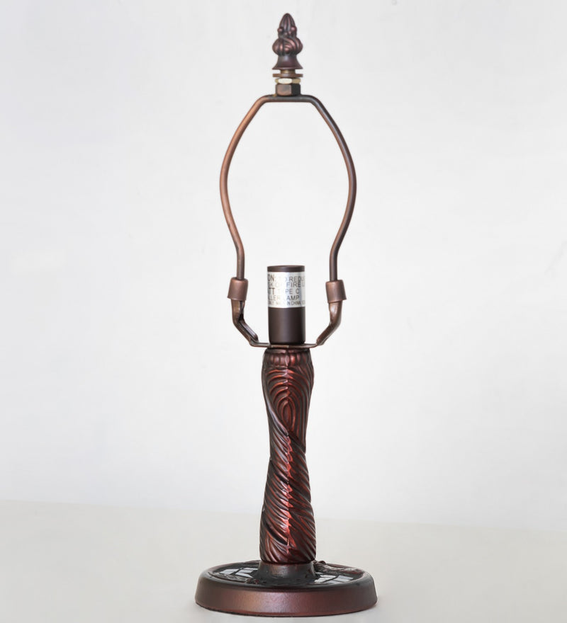 Meyda Tiffany 14914 One Light Table Base, Mahogany Bronze