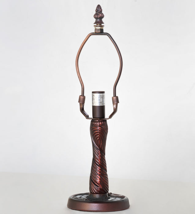 Meyda Tiffany 14914 One Light Table Base, Mahogany Bronze