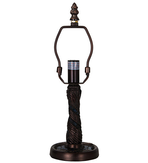 Meyda Tiffany 14914 One Light Table Base, Mahogany Bronze
