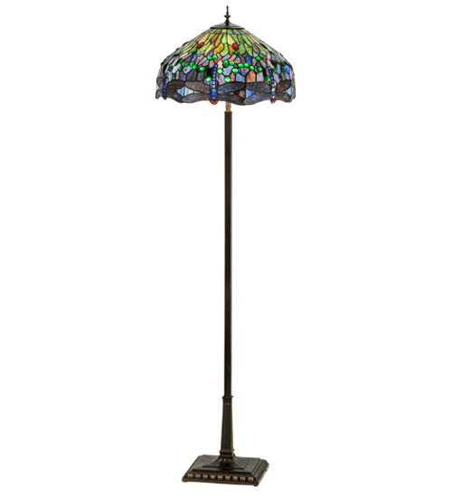 Meyda Tiffany 151154 Four Light Floor Lamp, Mahogany Bronze