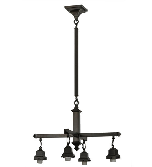 Meyda Tiffany 151360 Four Light Chandelier Hardware, Timeless Bronze