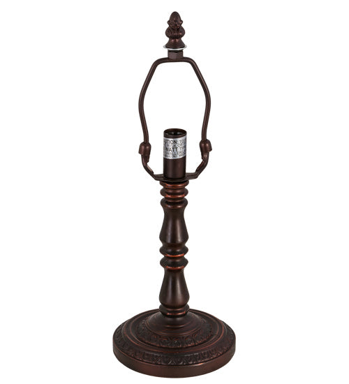Meyda Tiffany 15164 One Light Table Base, Mahogany Bronze