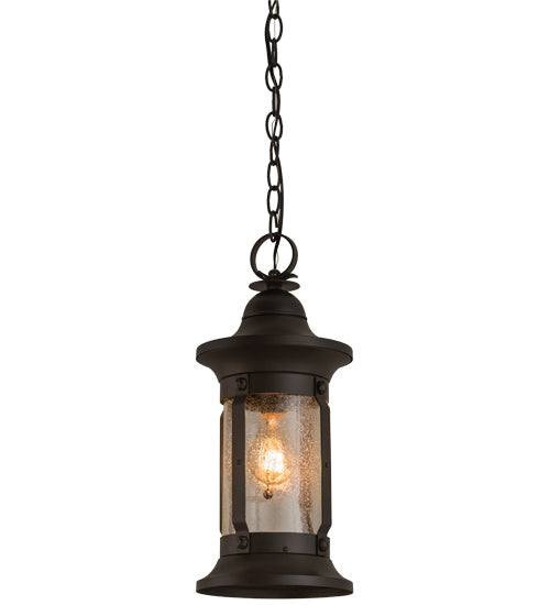 Meyda Tiffany 151877 One Light Pendant, Wrought Iron