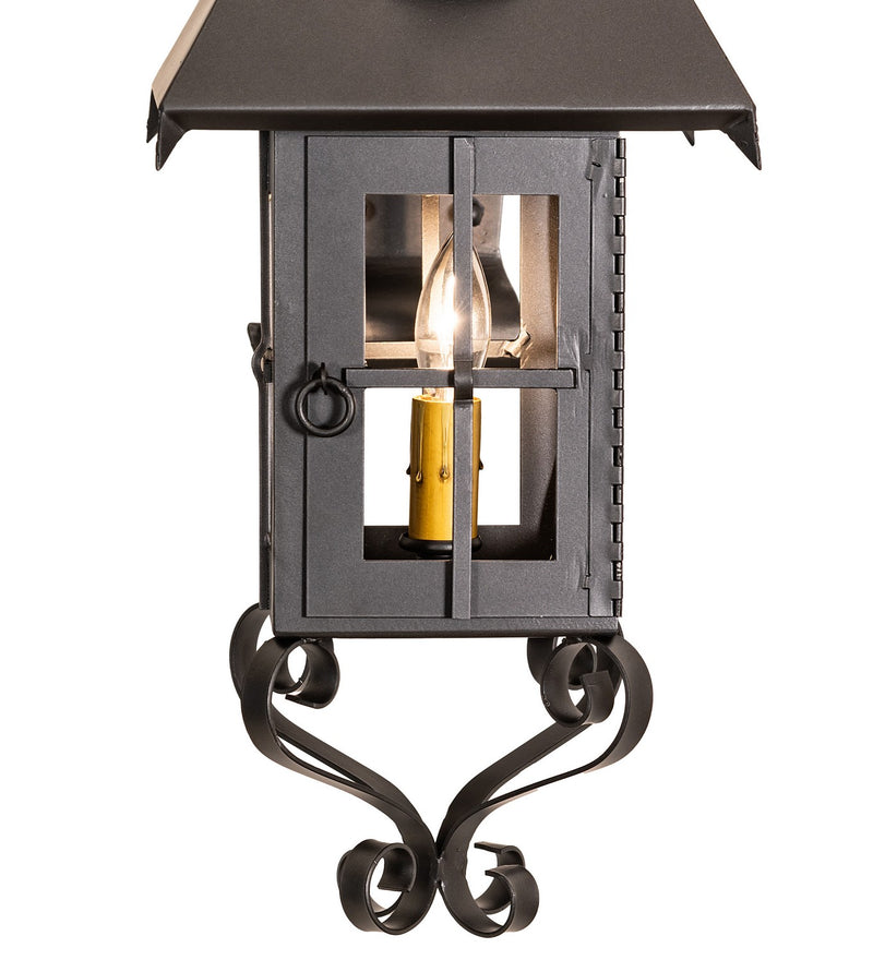 Meyda Tiffany 151878 One Light Wall Sconce, Wrought Iron