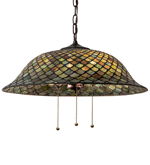 Meyda Tiffany 153229 Three Light Pendant, Mahogany Bronze