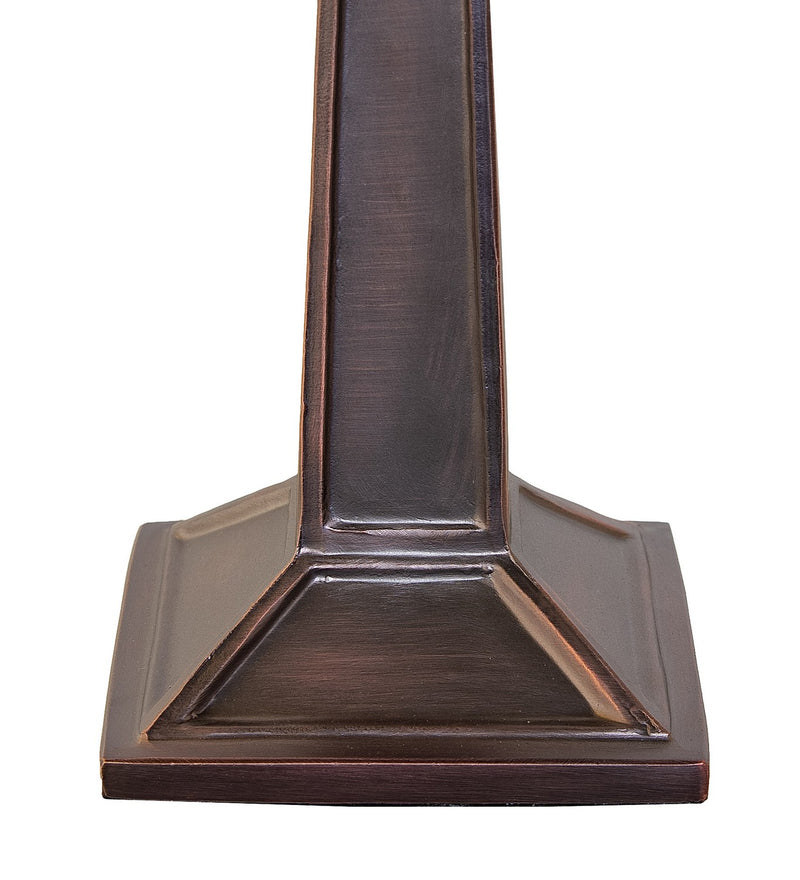 Meyda Tiffany 15362 One Light Table Base Hardware, Mahogany Bronze