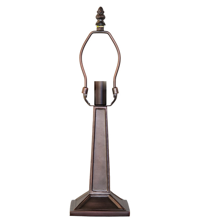 Meyda Tiffany 15362 One Light Table Base Hardware, Mahogany Bronze