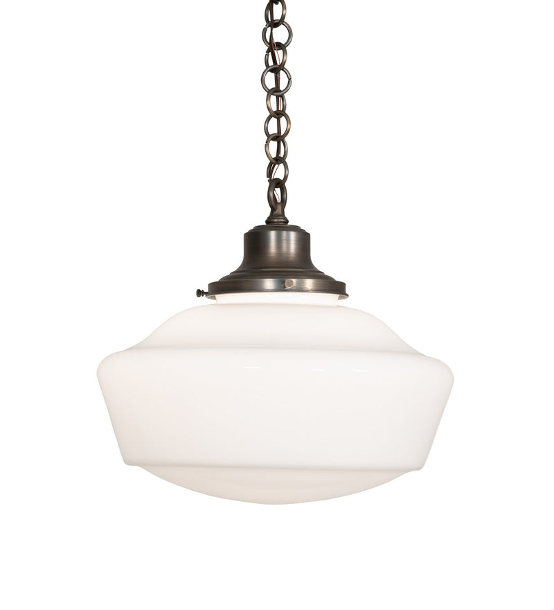 Meyda Tiffany 158020 One Light Pendant, Antique Brass