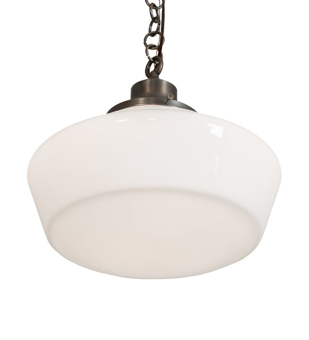 Meyda Tiffany 158020 One Light Pendant, Antique Brass