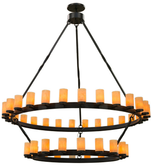 Meyda Tiffany 158996 46 Light Chandelier, Black Metal