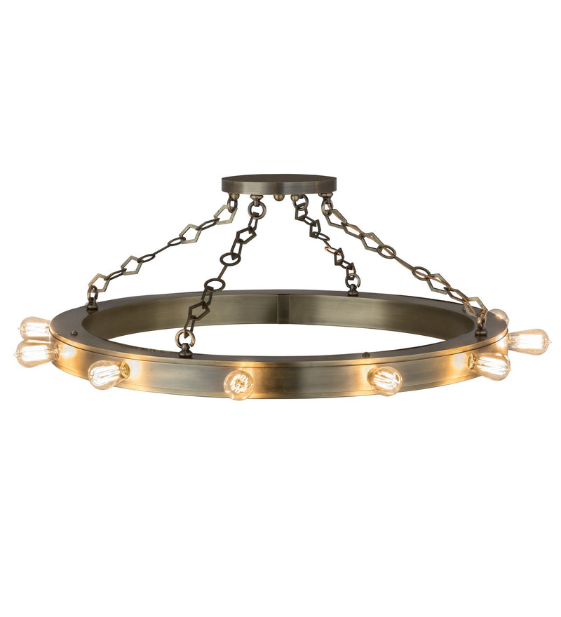 Meyda Tiffany 159274 12 Light Pendant, Satin Brass