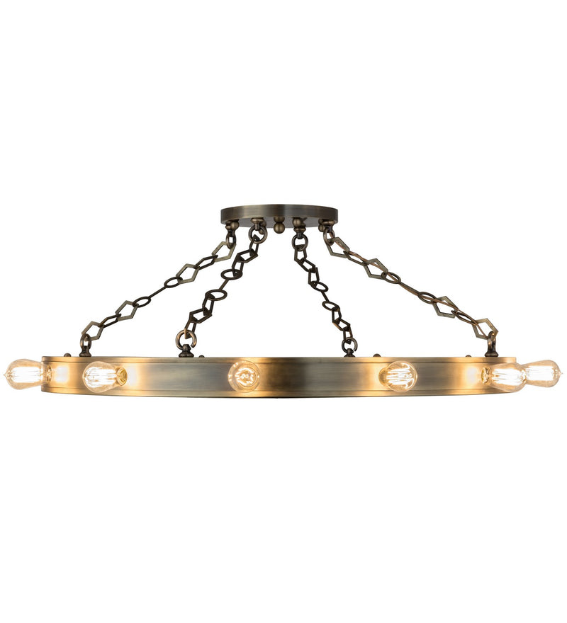 Meyda Tiffany 159274 12 Light Pendant, Satin Brass