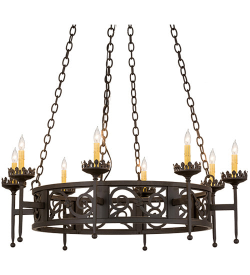 Meyda Tiffany 160337 Eight Light Chandelier, Oil Rubbed Bronze