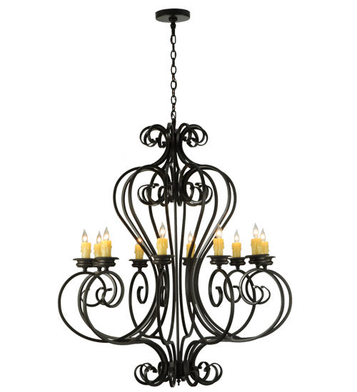Meyda Tiffany 160807 Ten Light Chandelier, Timeless Bronze