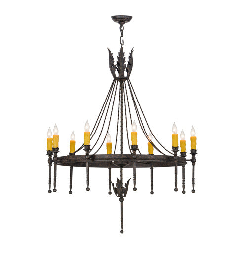 Meyda Tiffany 160821 Ten Light Chandelier, Coffee Bean