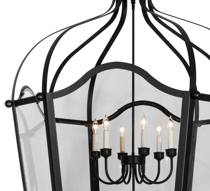 Meyda Tiffany 161066 12 Light Pendant, Textured Black