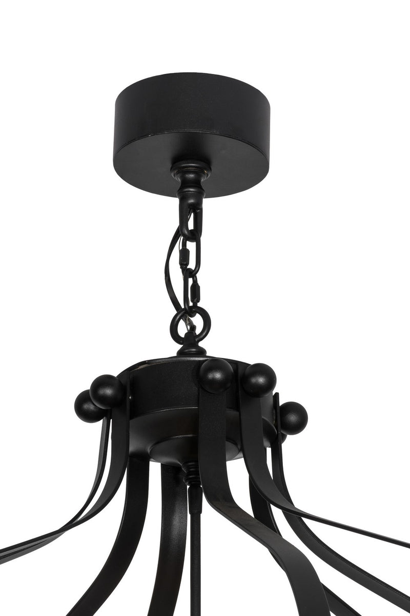 Meyda Tiffany 161066 12 Light Pendant, Textured Black