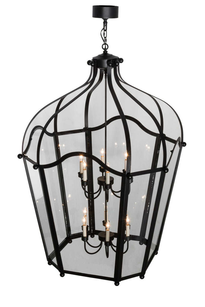 Meyda Tiffany 161066 12 Light Pendant, Textured Black