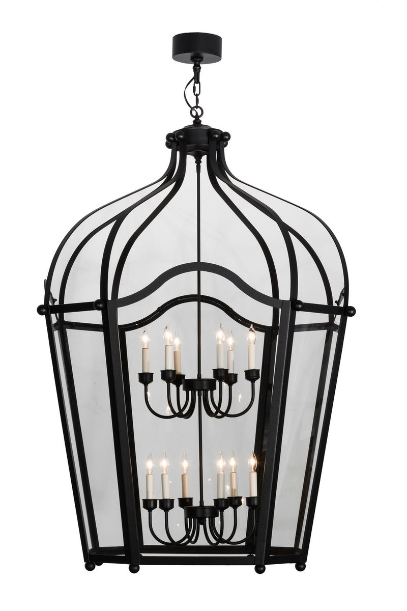 Meyda Tiffany 161066 12 Light Pendant, Textured Black