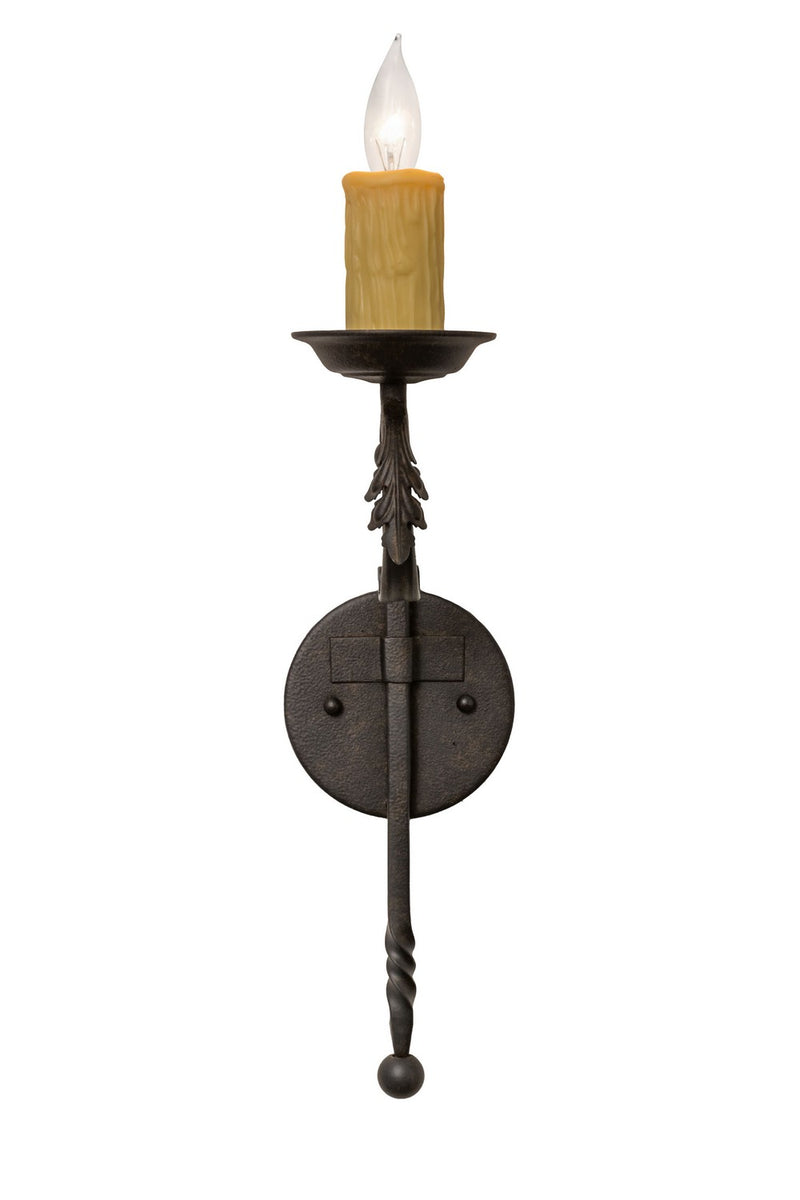 Meyda Tiffany 161709 One Light Wall Sconce, Chestnut