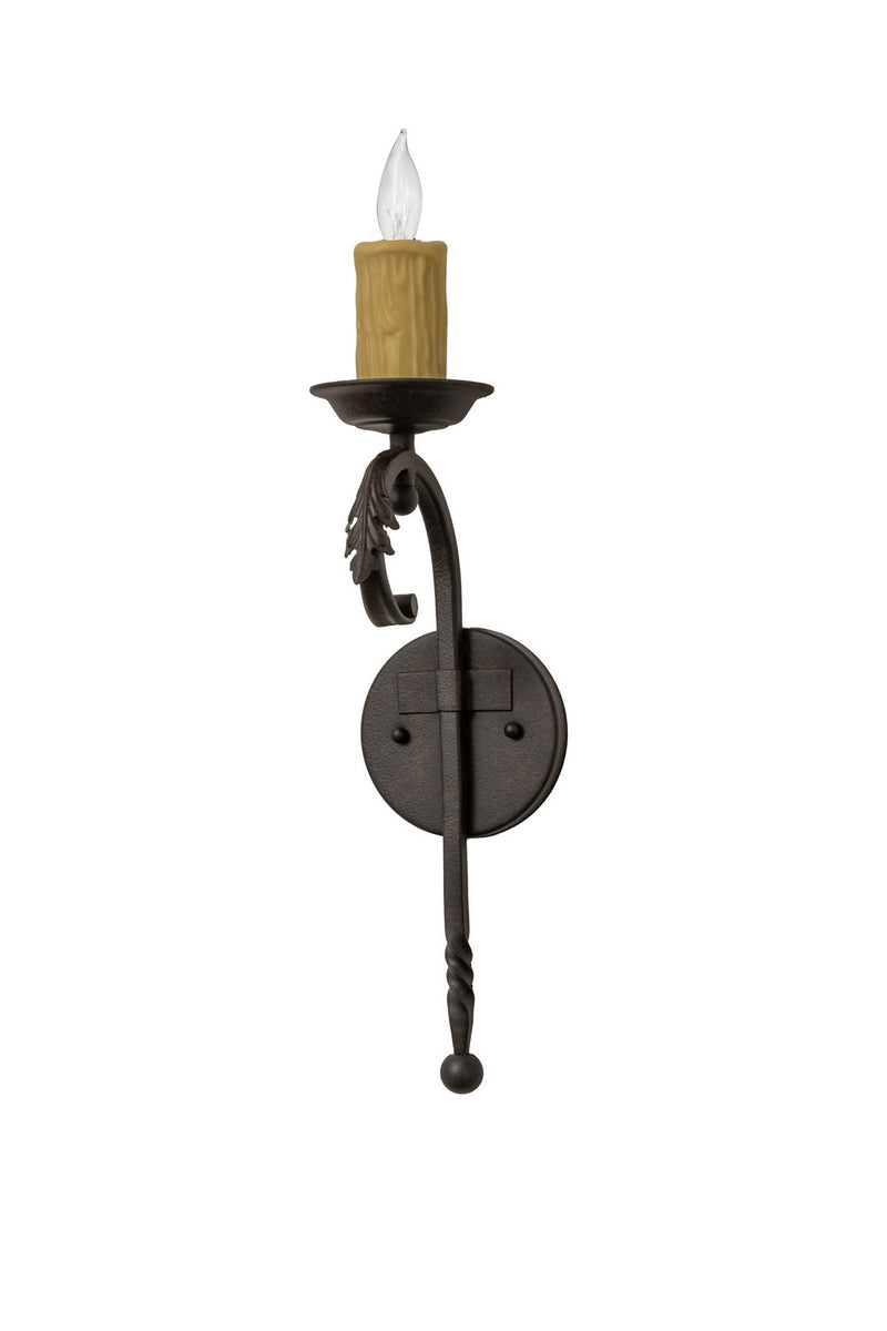 Meyda Tiffany 161709 One Light Wall Sconce, Chestnut