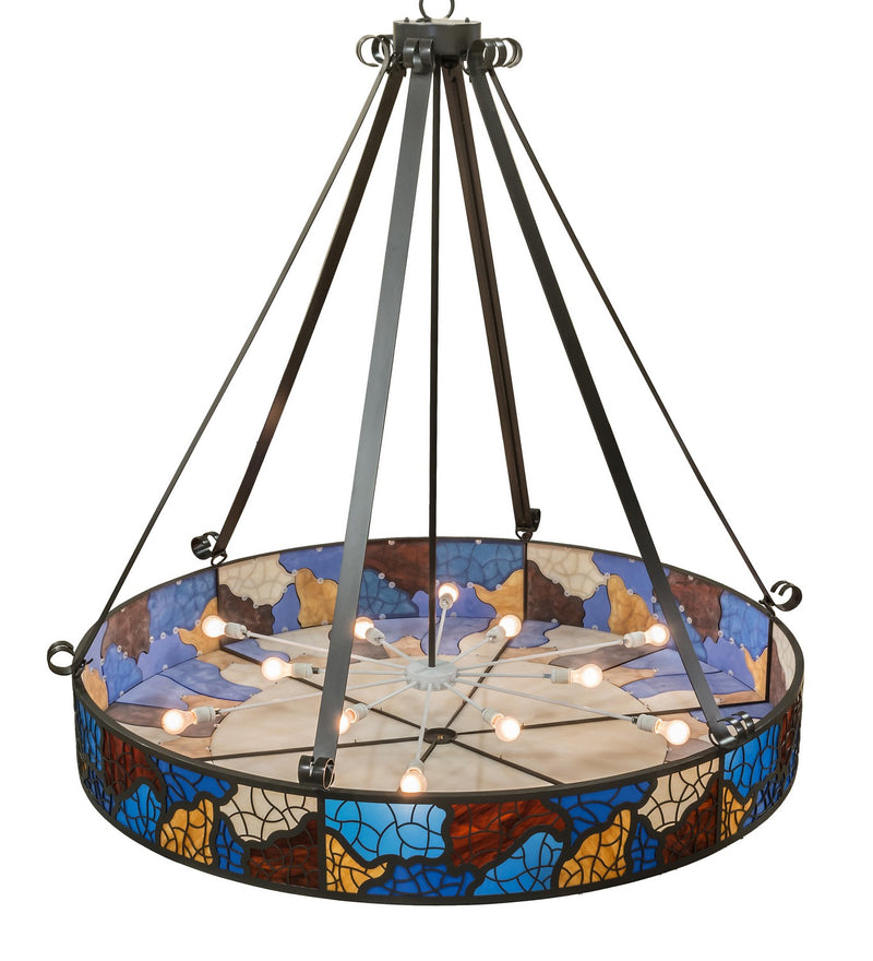 Meyda Tiffany 161807 13 Light Pendant, Timeless Bronze