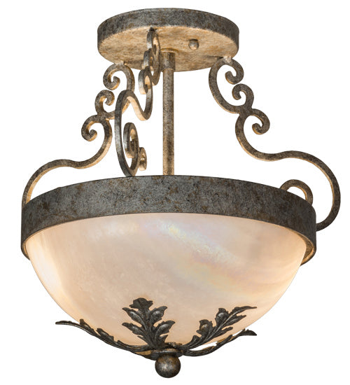 Meyda Tiffany 161997 Two Light Inverted Pendant, Corinth