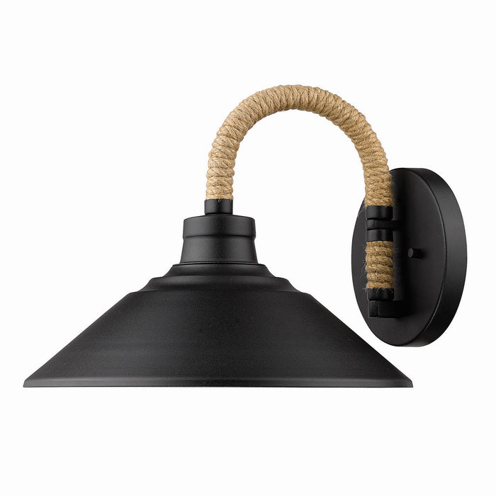 Golden 3318-1W NB One Light Wall Sconce, Natural Black