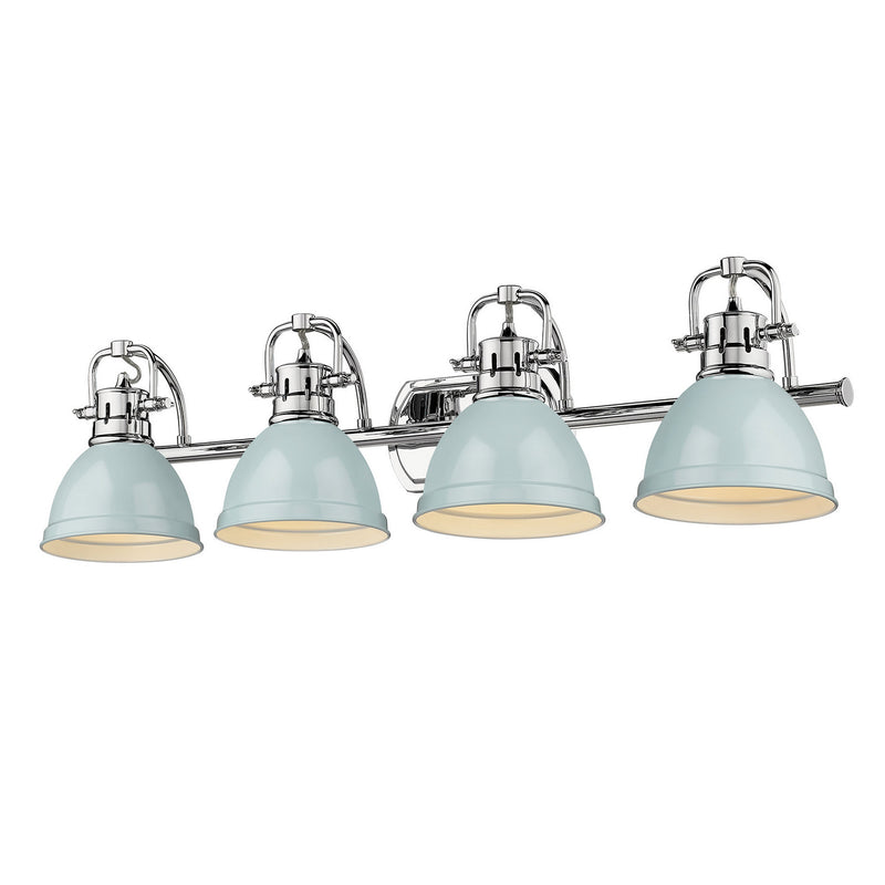 Golden 3602-BA4 CH-SF Four Light Bath Vanity, Chrome