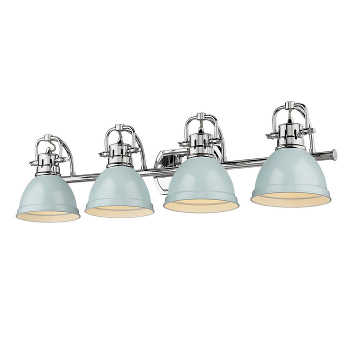 Golden 3602-BA4 CH-SF Four Light Bath Vanity, Chrome