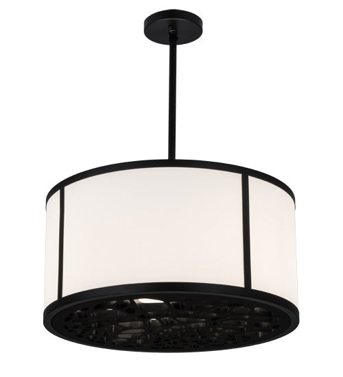Meyda Tiffany 162888 Two Light Pendant, Matte Black