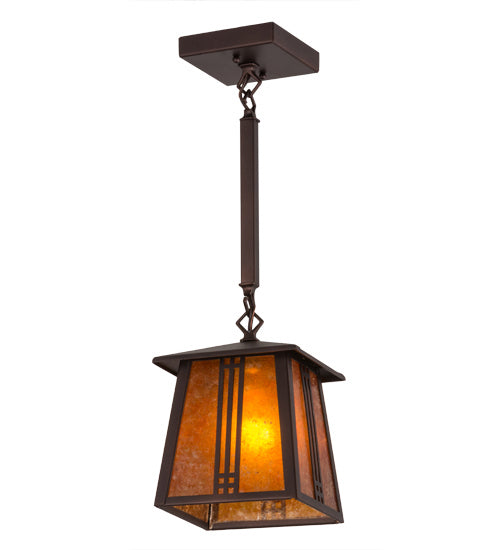 Meyda Tiffany 163124 One Light Pendant, Mahogany Bronze