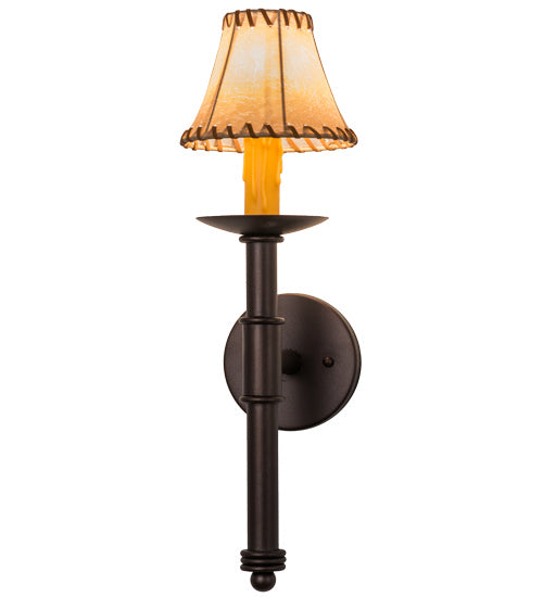 Meyda Tiffany 163133 One Light Wall Sconce, Mahogany Bronze