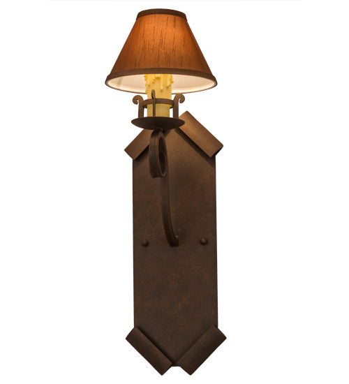 Meyda Tiffany 163388 One Light Wall Sconce, Antique Rust