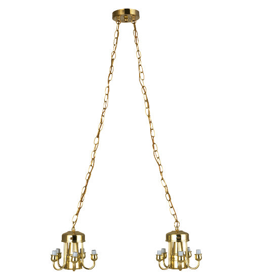 Meyda Tiffany 16343 12 Light Lamp Base And Fixture Hardware, Polished Brass