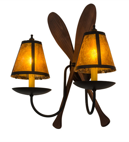 Meyda Tiffany 163504 Two Light Wall Sconce, Textured Black