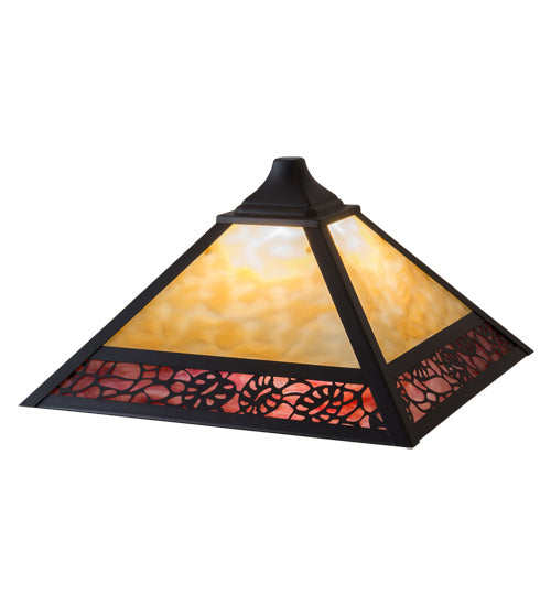 Meyda Tiffany 16361 Shade, Craftsman Brown