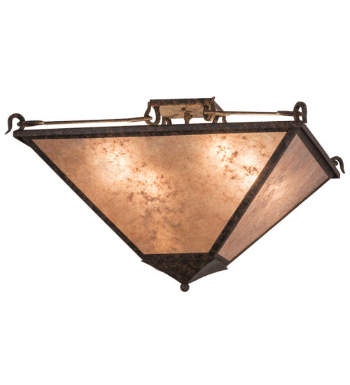 Meyda Tiffany 163904 Four Light Inverted Pendant, Coffee Bean