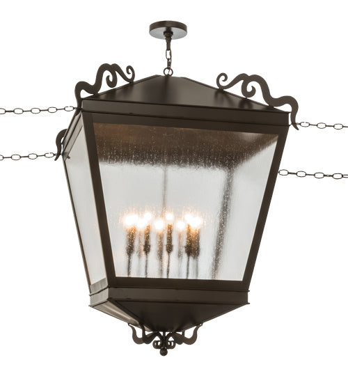 Meyda Tiffany 164100 Ten Light Pendant, Timeless Bronze
