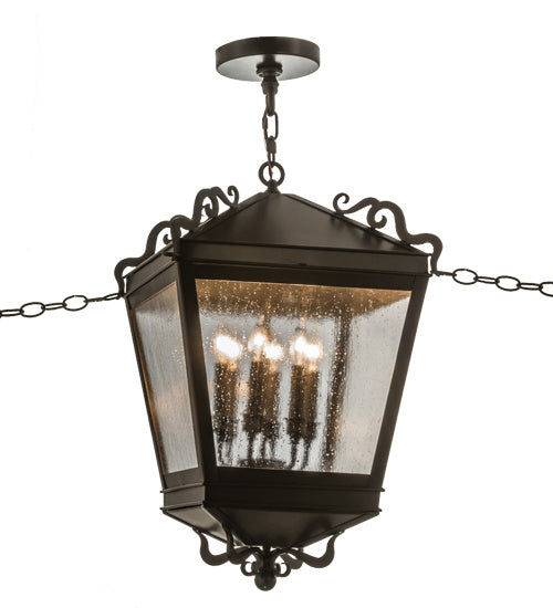 Meyda Tiffany 164102 Six Light Pendant, Timeless Bronze