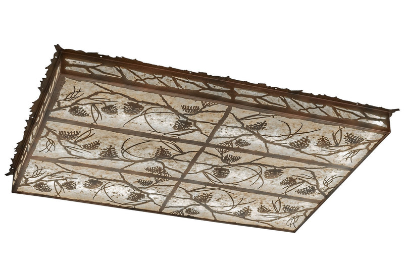 Meyda Tiffany 164127 LED Flushmount, Rust & Wrought Iron